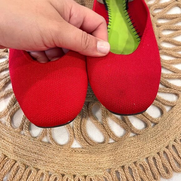 Rothy's the Square Flats in Cardinal Red Size 7.5 - Picture 4 of 13